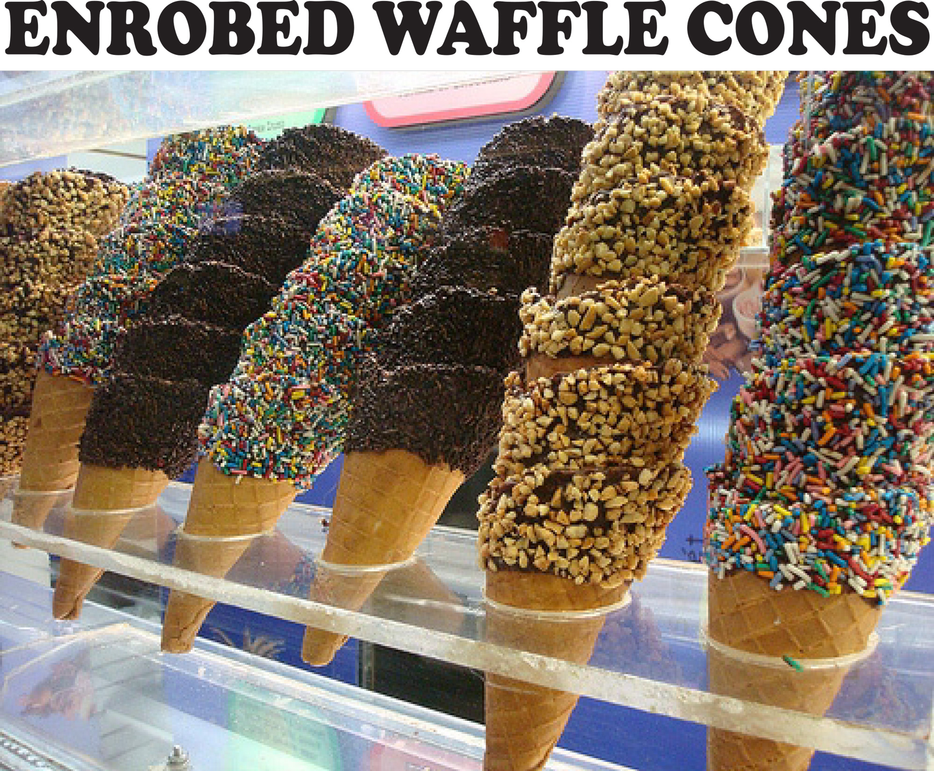 Enrobed-waffle-cones