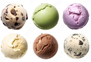 Hard Ice Cream - Six Scoops - Chocolate Chip Cookie Dough, Pistacio, Vanilla, Chocolate, Cookies and Cream, Acai Berry