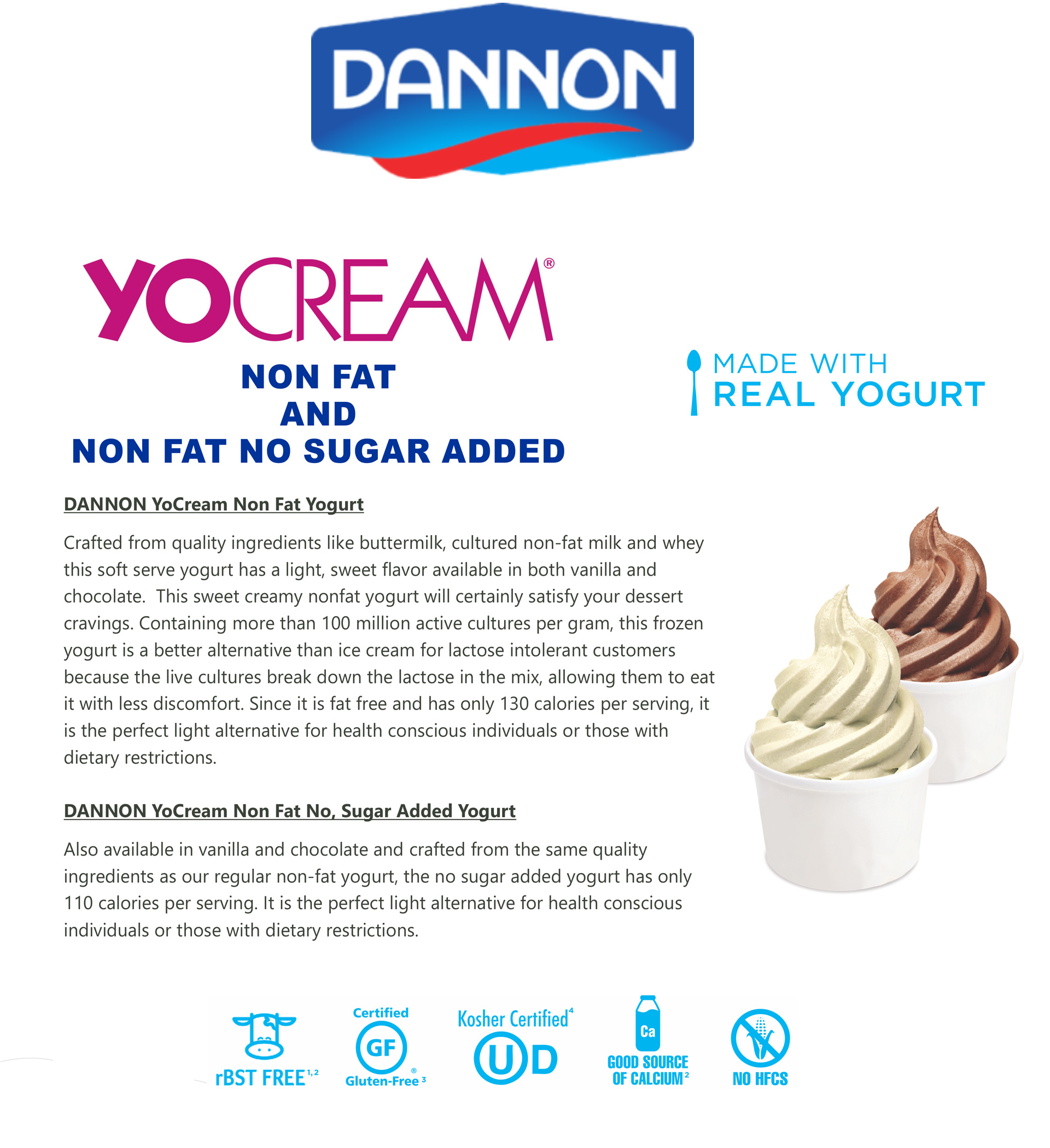 Sundaze-Yogurt Dannon Frozen Yogurt