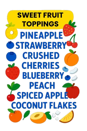 Sweet Fruit Toppings for Ice Cream